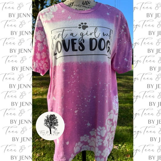 "Just a Girl Who Loves Dogs" Sublimation T-Shirt