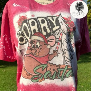 "Sorry Santa" Christmas Sublimation T-Shirt