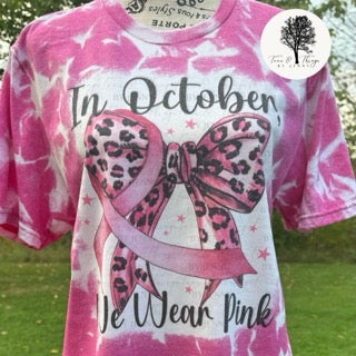 "In October, We Wear Pink" Sublimation T-Shirt